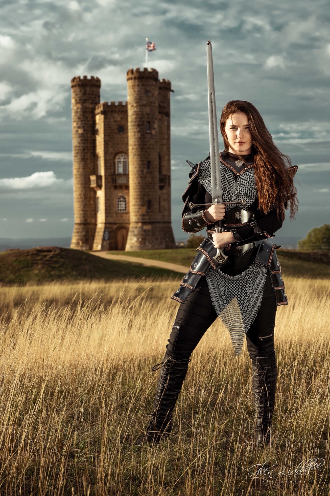 Portrait at Broadway Tower on the Cotswold escarpment